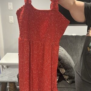Maurices Red Asymmetrical Dress